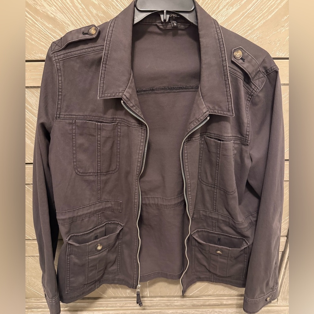 Express Charcoal Utility Jacket